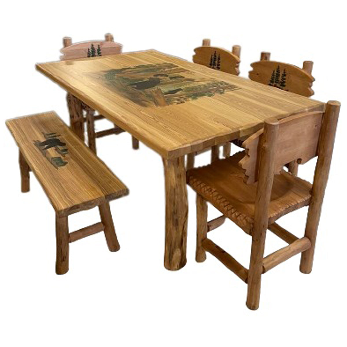 Spring Table Rectangle Woodland Spring Rectangular Dining Room Tables | Black Forest Decor