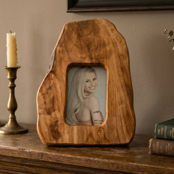 Burl Wood Picture Frame - 4 X 6