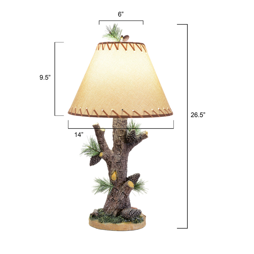 Woodlands Pinecone Lamp