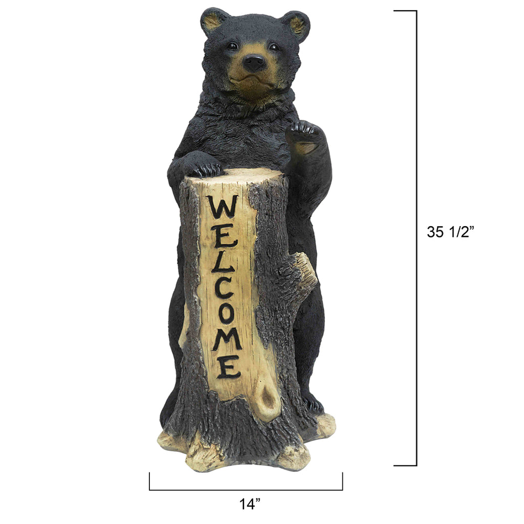 Standing Bear Welcome Tree Trunk