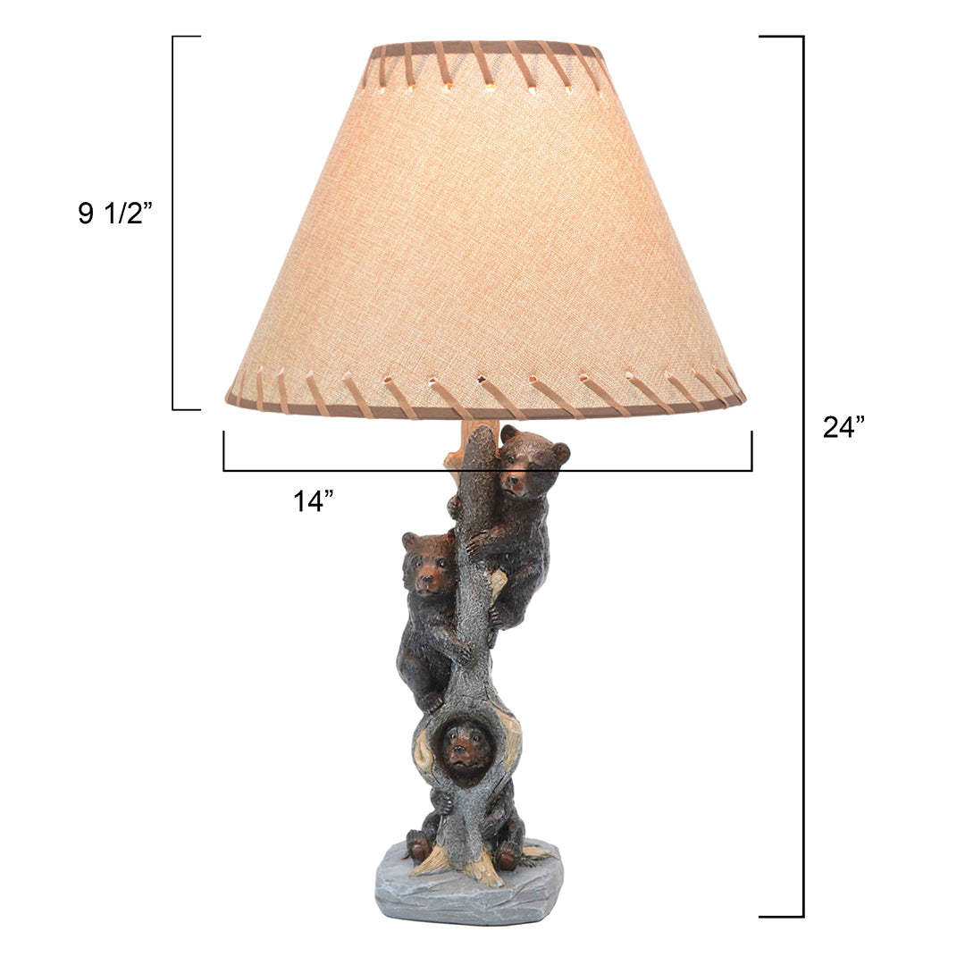 Bears in a Tree Table Lamp