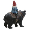 Gnome Rider Bear Figurine - SALE