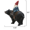 Gnome Rider Bear Figurine - SALE
