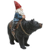 Gnome Rider Bear Figurine - SALE