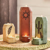 Desert Whisper Coyote Candle Holder