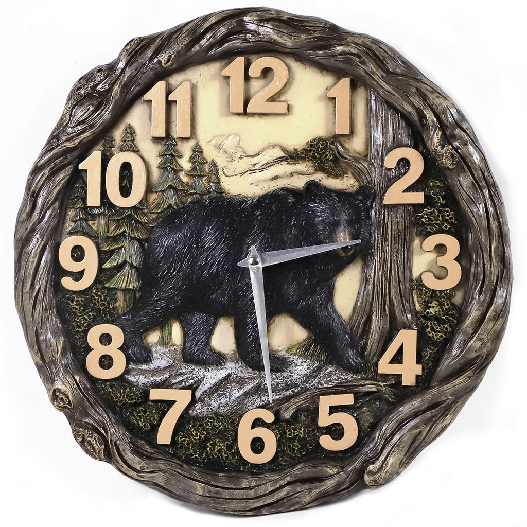 Bear Forest Wall Clock