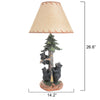 Black Bear Family Table Lamp