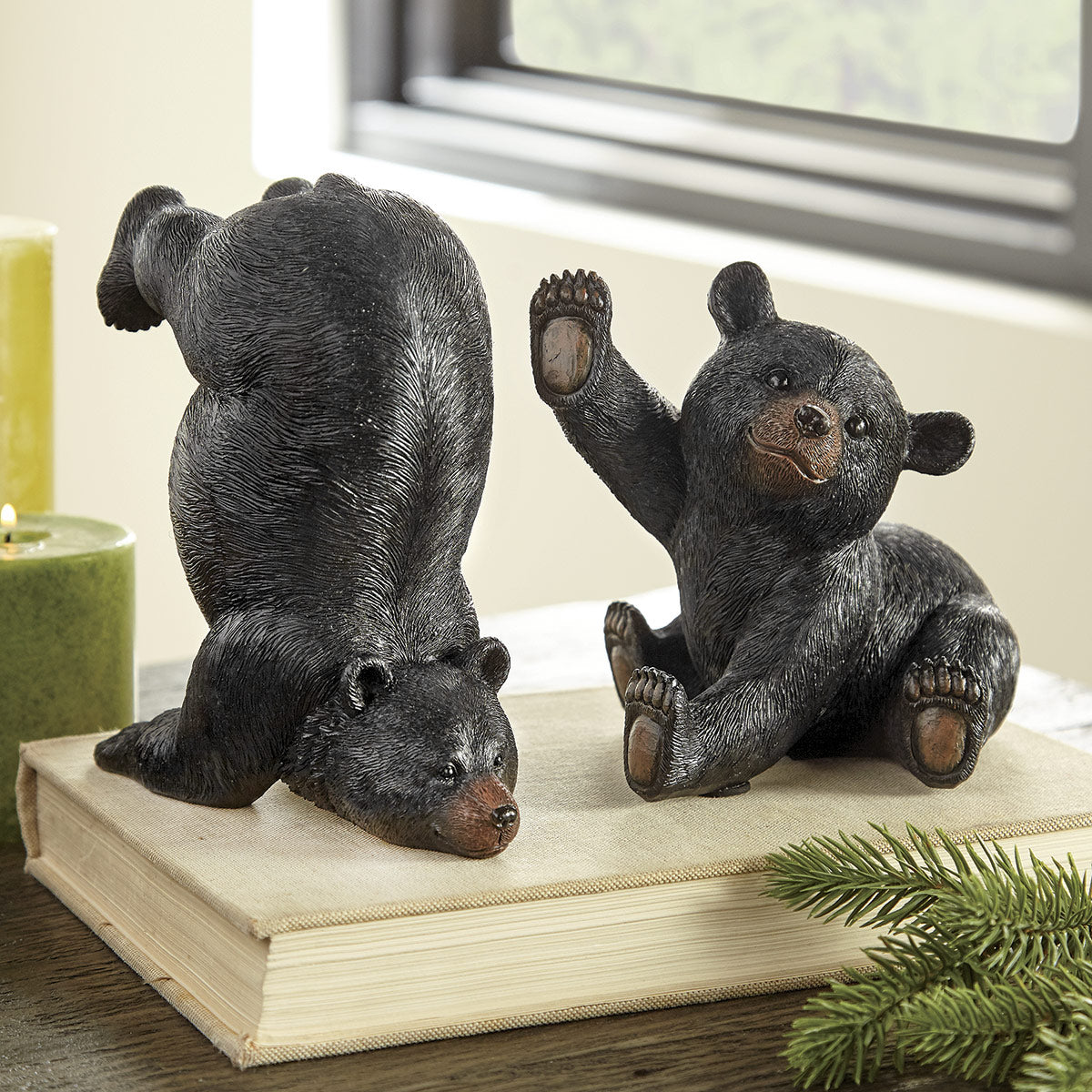 High Five Black Bear Figurine- SALE