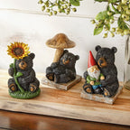 Whispering Bear & Gnome Figurine