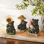 Whispering Bear & Gnome Figurine