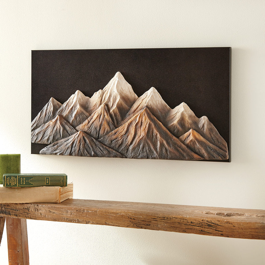 Midnight Mountains Metal Wall Art