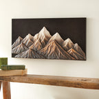 Midnight Mountains Metal Wall Art