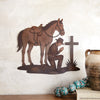 A Cowboy's Prayer Metal Wall Art