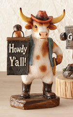 Howdy Trail Longhorn Figurine