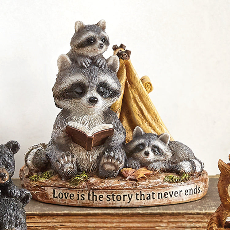 Never Ending Raccoon Story Figurine