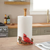 Crimson Cardinal Paper Towel Holder