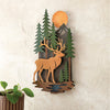3-D Elk Forest Metal Wall Art