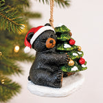 Holiday Tree & Santa Bear Tree Ornament