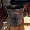 Pinecone Ridge Metal Waste Basket