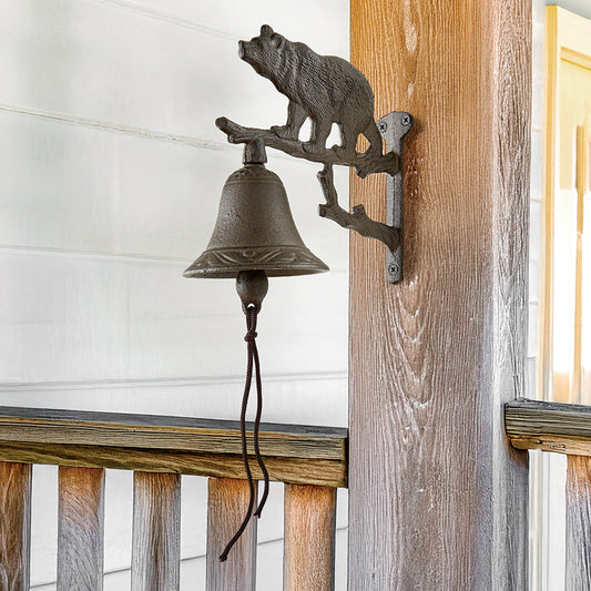 Rustic Cast Iron Bear Bell