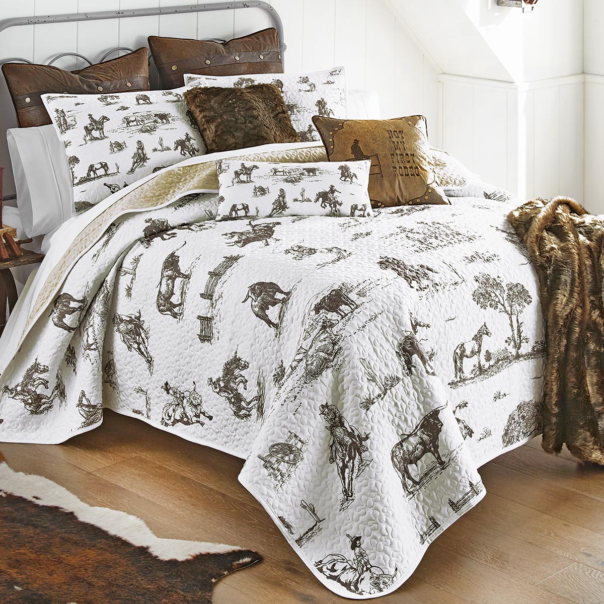 Cowboy Ranch Quilt Bed Set - Queen - OUT OF STOCK