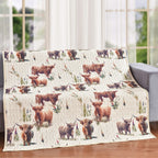 Highland Cow Country Throw
