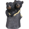 Black Bear Cubs Garden Statue