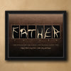 Father Personalized Framed Canvas - Small