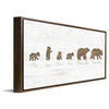 Personalized Bear Family Framed Canvas