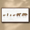 Personalized Bear Family Framed Canvas