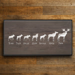 Personalized Moose Family Framed Canvas