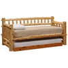 Cedar Log Daybed with Trundle