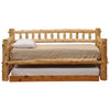 Cedar Log Daybed with Trundle