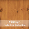 Vintage Cedar Log Complete Bed - Queen