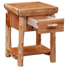 Cedar One Drawer Nightstand with Shelf