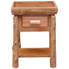 Cedar One Drawer Nightstand with Shelf