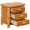 Cedar XL Three Drawer Nightstand