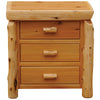 Cedar XL Three Drawer Nightstand