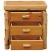 Cedar XL Three Drawer Nightstand