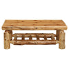 Cedar Log Open Standard Finish Coffee Table - 20 x 40