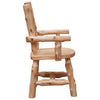 Cedar Log Ladderback Arm Chair