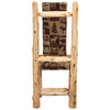 Cedar Log High Back Upholstered Side Chair