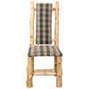 Cedar Log High Back Upholstered Side Chair