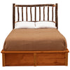 Hickory Platform Bed - King