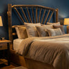 Hickory Sunburst Headboard - Cal King
