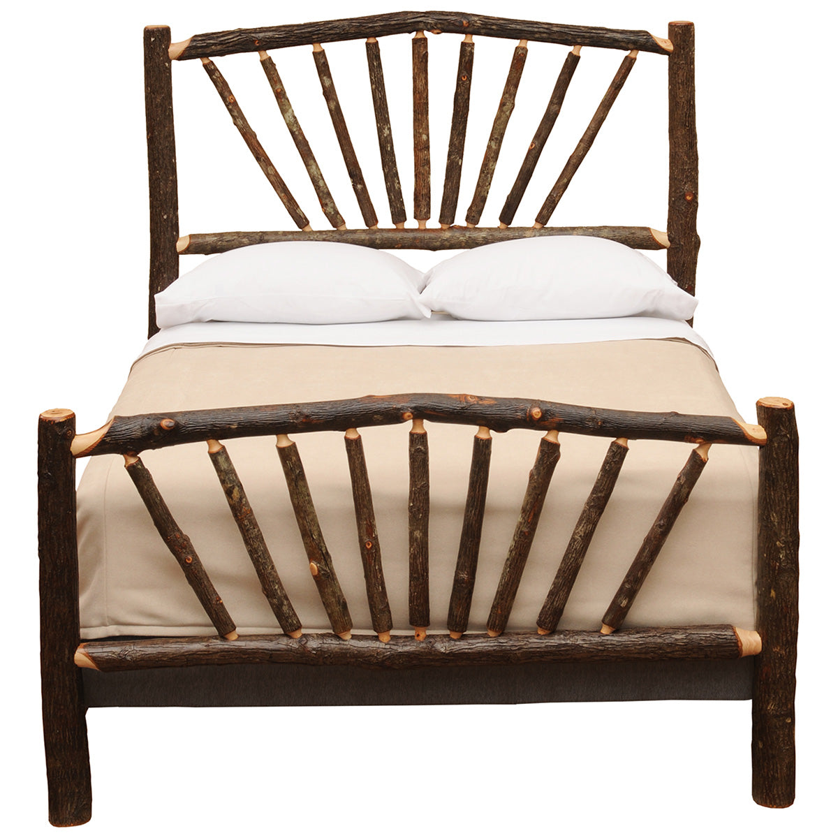 Hickory Sunburst Complete Bed - Full