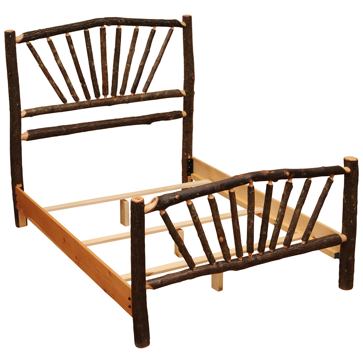 Hickory Sunburst Complete Bed - Full