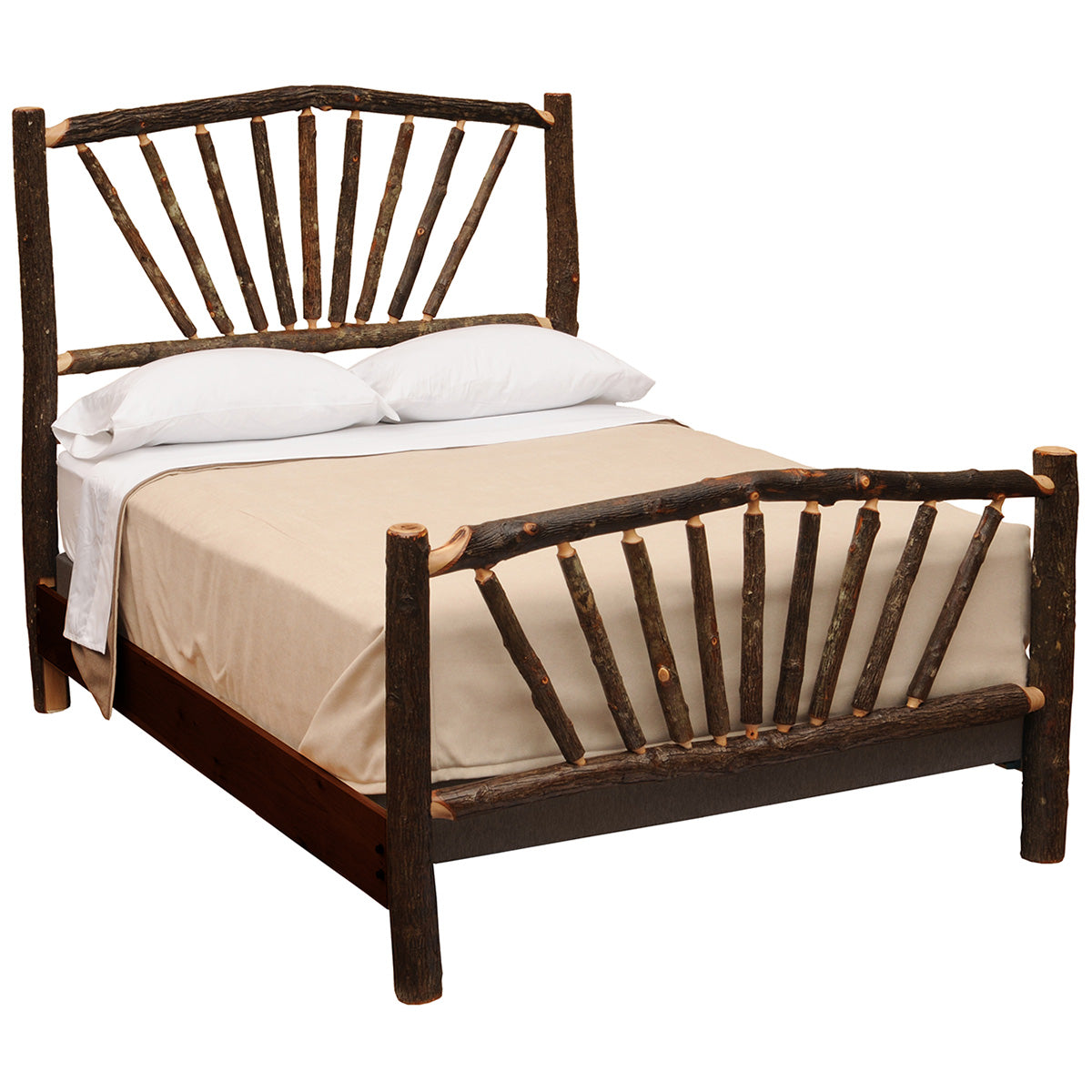 Hickory Sunburst Complete Bed - Full