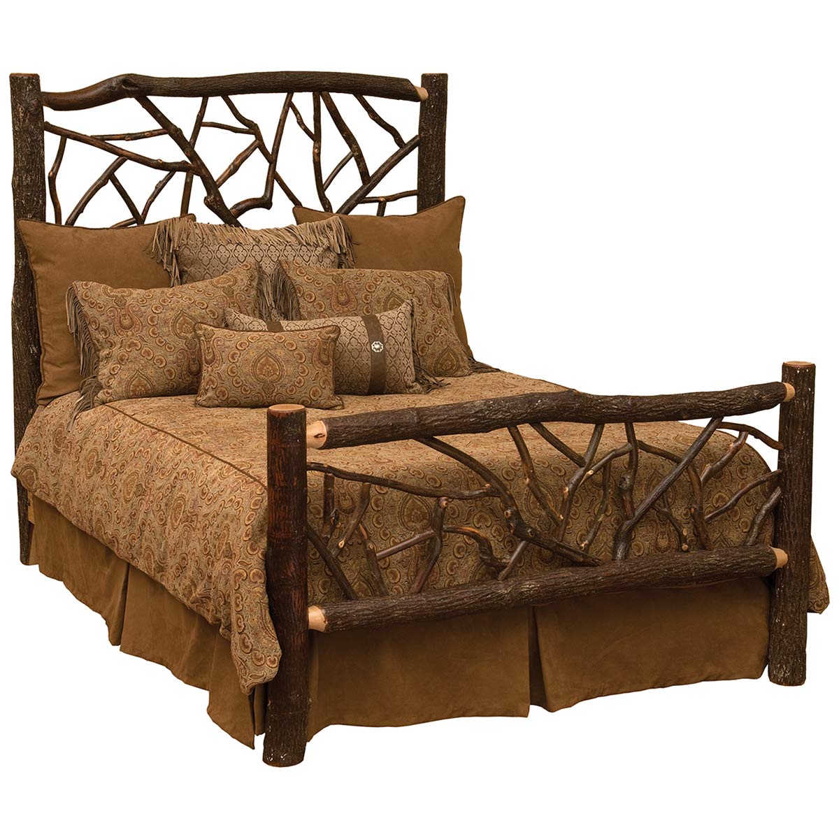 Black Forest Decor Hickory Log Twig Bed - Thumbnail 2