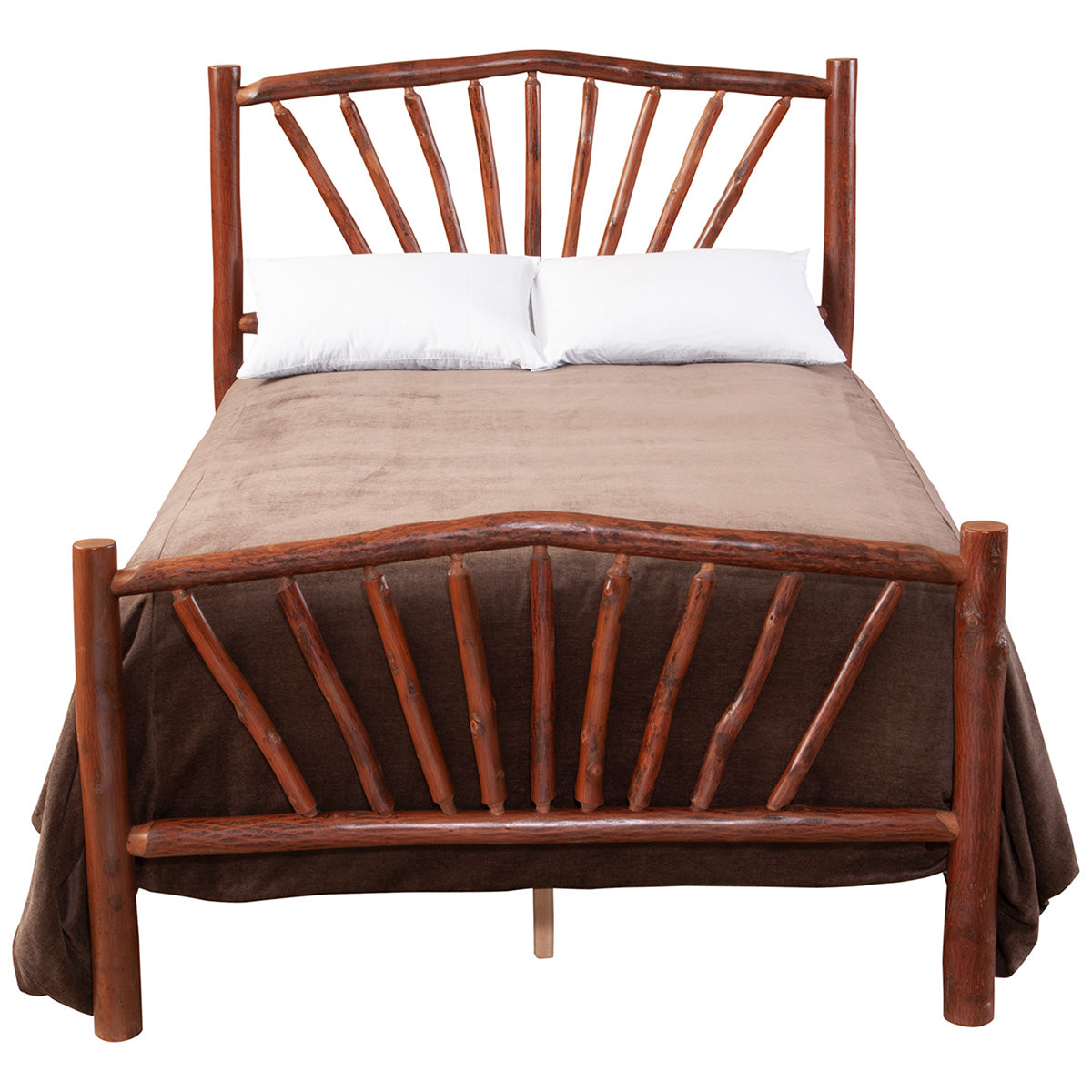 Hickory Sunburst Complete Bed - Twin